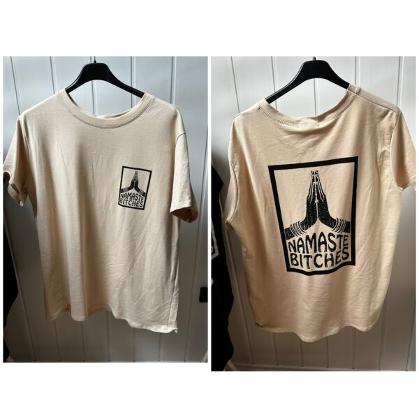 T-Shirt Namste-beige
