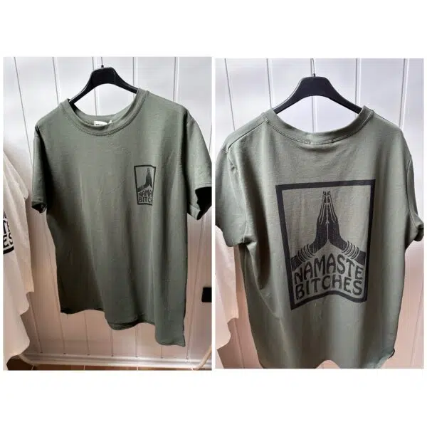T-Shirt Namste-kaki