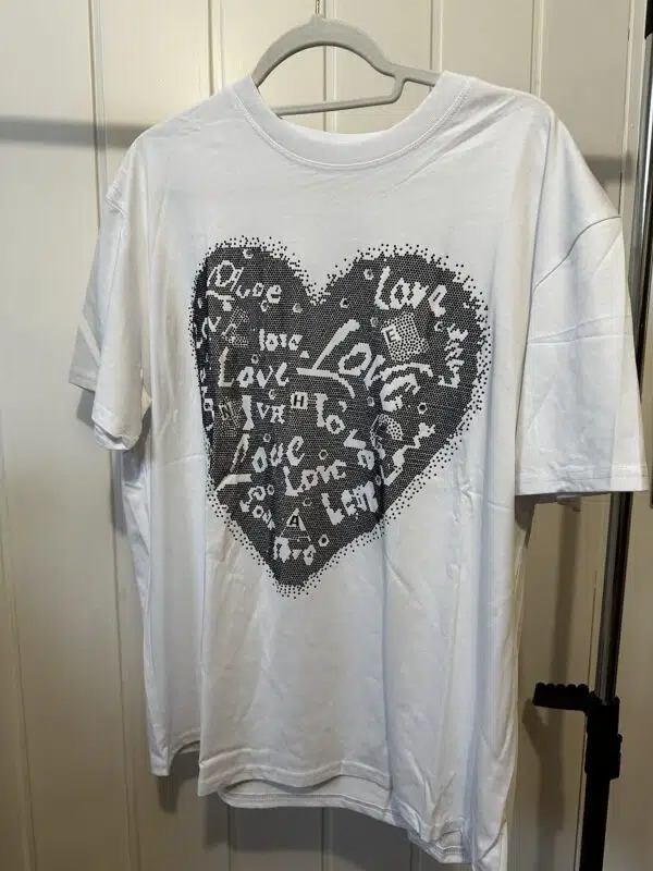 T-Shirt mit Herz-glitzer